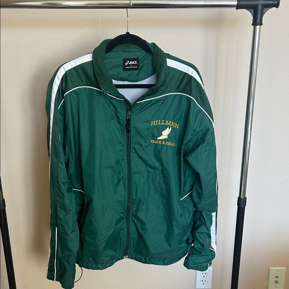 ASICS Dark Green Windbreaker Jacket